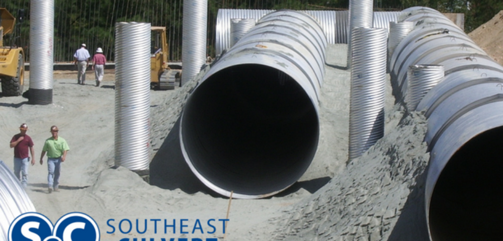 Large Diameter Corrugated Metal Pipe Underground Detention