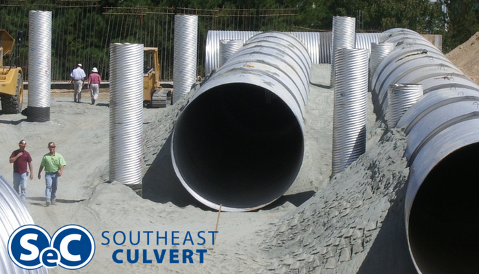 Large Diameter Corrugated Metal Pipe Underground Detention
