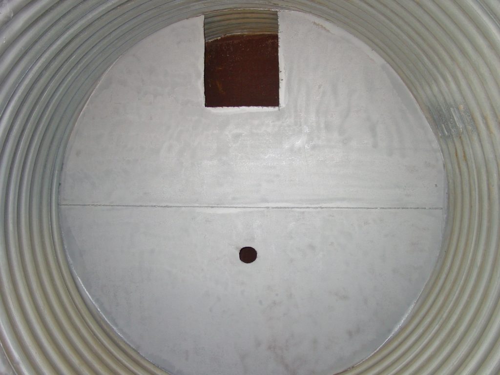 Outlet Control Structure Weir Plate Inside Detention System